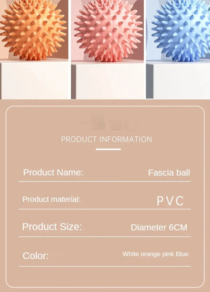 Hedgehog Massage Ball Yoga Fascia Ball Sports Fitness Muscle Relaxation Massage Stick Shoulder Neck Leg Sole Meridian Ball