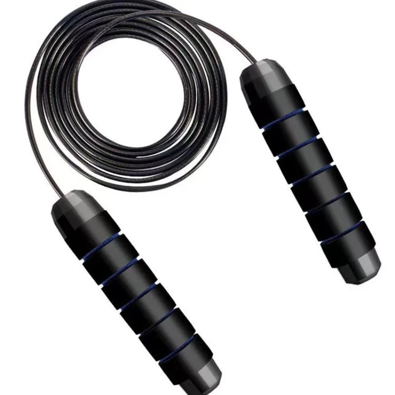 Jump rope Fast jump rope with ball bearing adjustable foam handle Steel jump rope suitable for fitness