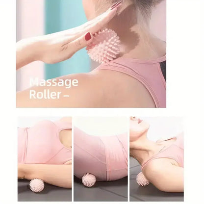 Hedgehog Massage Ball Yoga Fascia Ball Sports Fitness Muscle Relaxation Massage Stick Shoulder Neck Leg Sole Meridian Ball